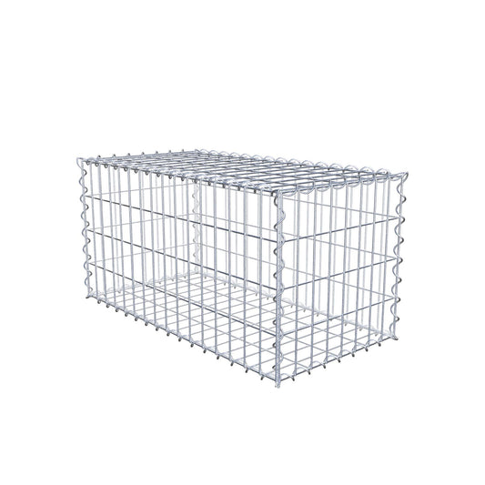 Gabion 80 cm x 40 cm x 40 cm (L x H x D), mesh size 5 cm x 10 cm, spiral