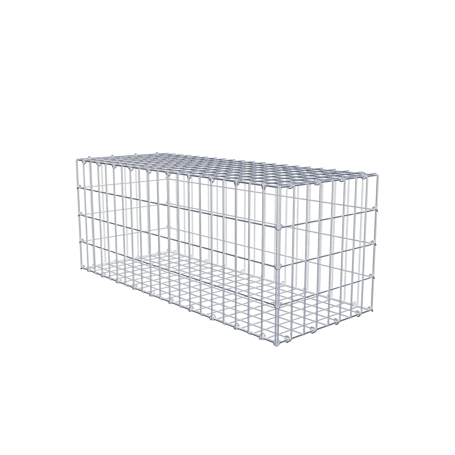 Gabione 100 cm x 40 cm x 40 cm (L x H x T), Maschenweite 5 cm x 10 cm, C-Ring