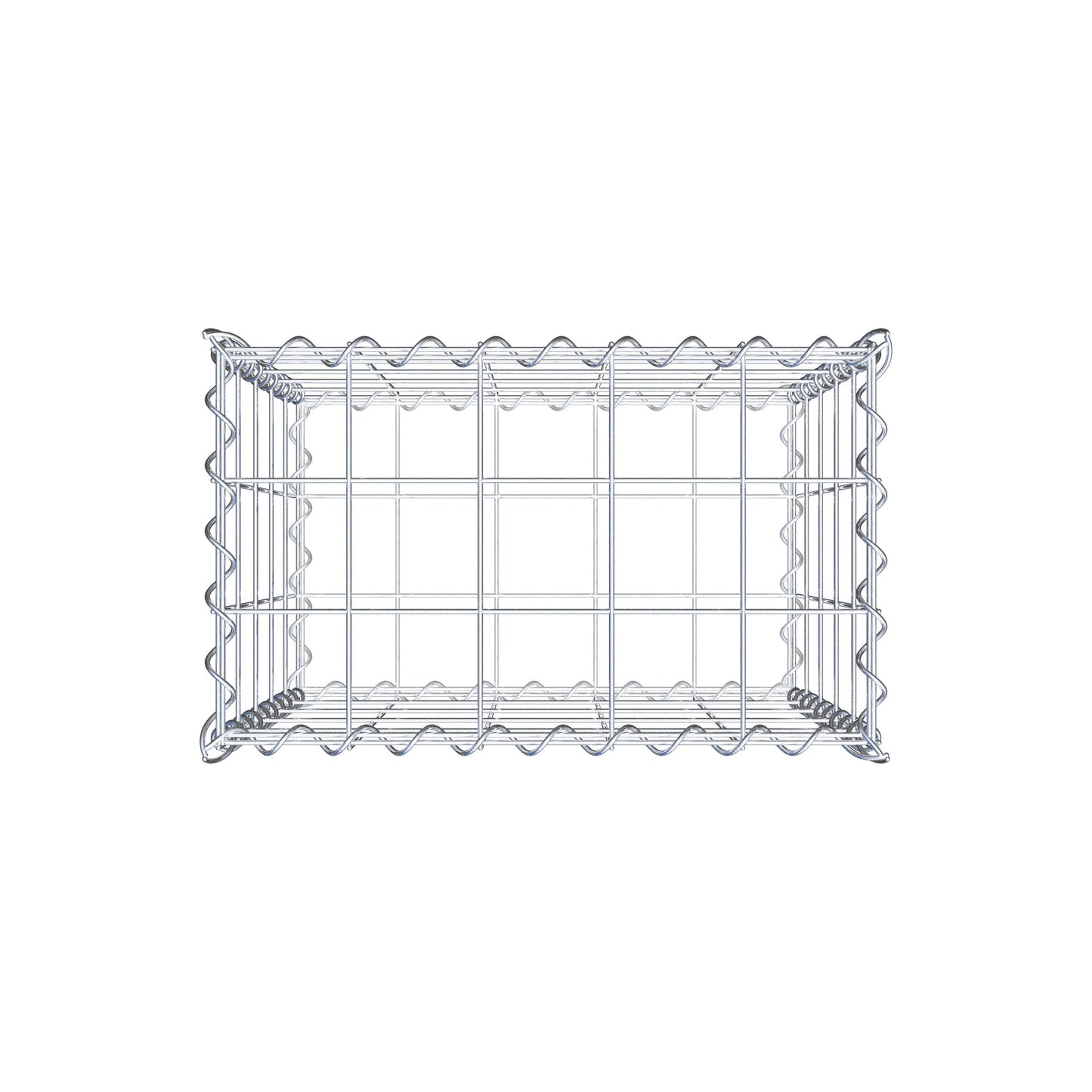 Gabion 50 cm x 50 cm x 30 cm (L x H x D), mesh size 10 cm x 10 cm, spiral