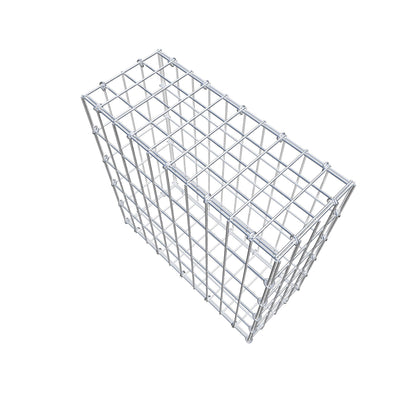 Gabion 50 cm x 50 cm x 20 cm (L x H x P), mailles 5 cm x 10 cm, anneau en C