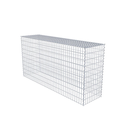 Gavión adicional tipo 3 200 cm x 100 cm x 50 cm (L x A x P), malla 5 cm x 10 cm, en espiral
