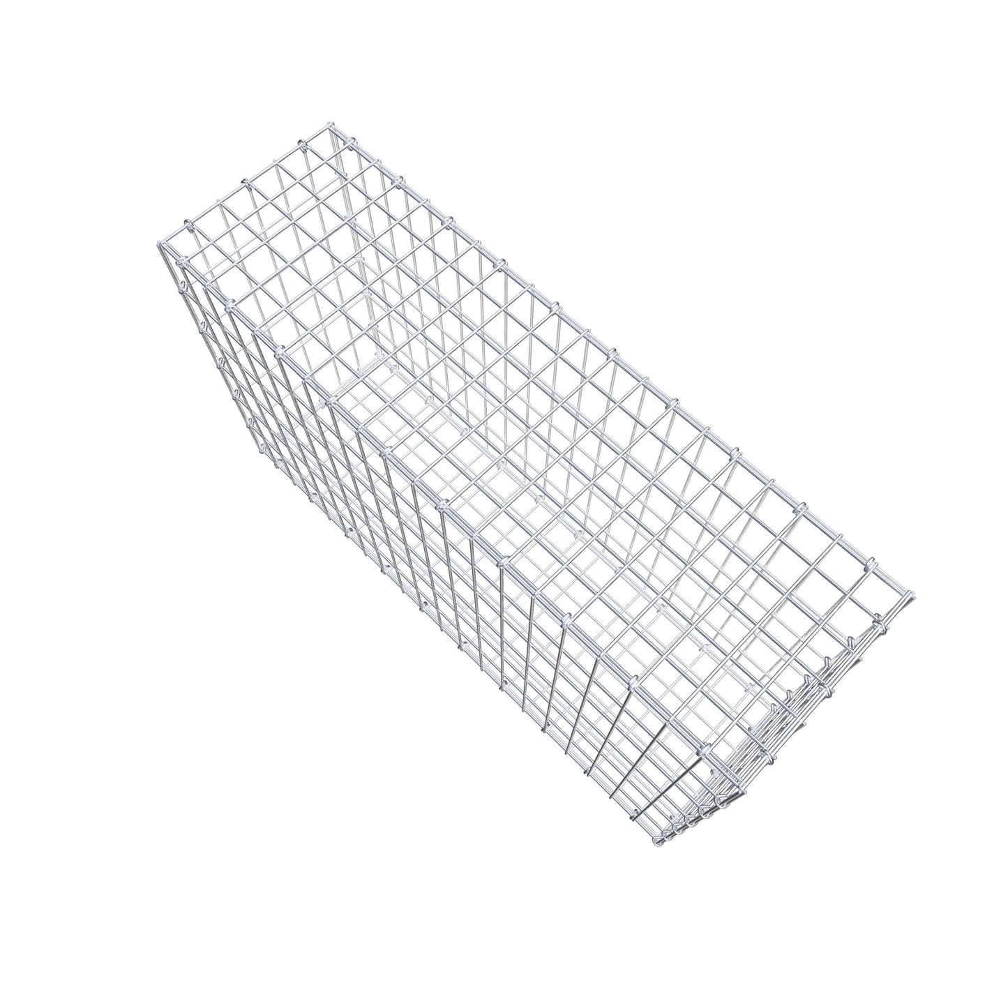 Gabion 100 cm x 60 cm x 30 cm (L x H x P), mailles 5 cm x 10 cm, anneau en C