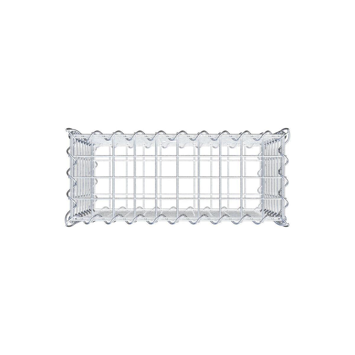 Gabion 50 cm x 40 cm x 20 cm (L x H x D), mesh size 5 cm x 5 cm, spiral