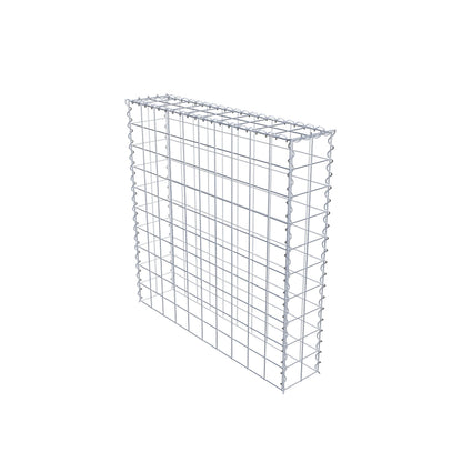 Extra gabion typ 3 100 cm x 100 cm x 20 cm (L x H x D), maskstorlek 10 cm x 10 cm, spiral