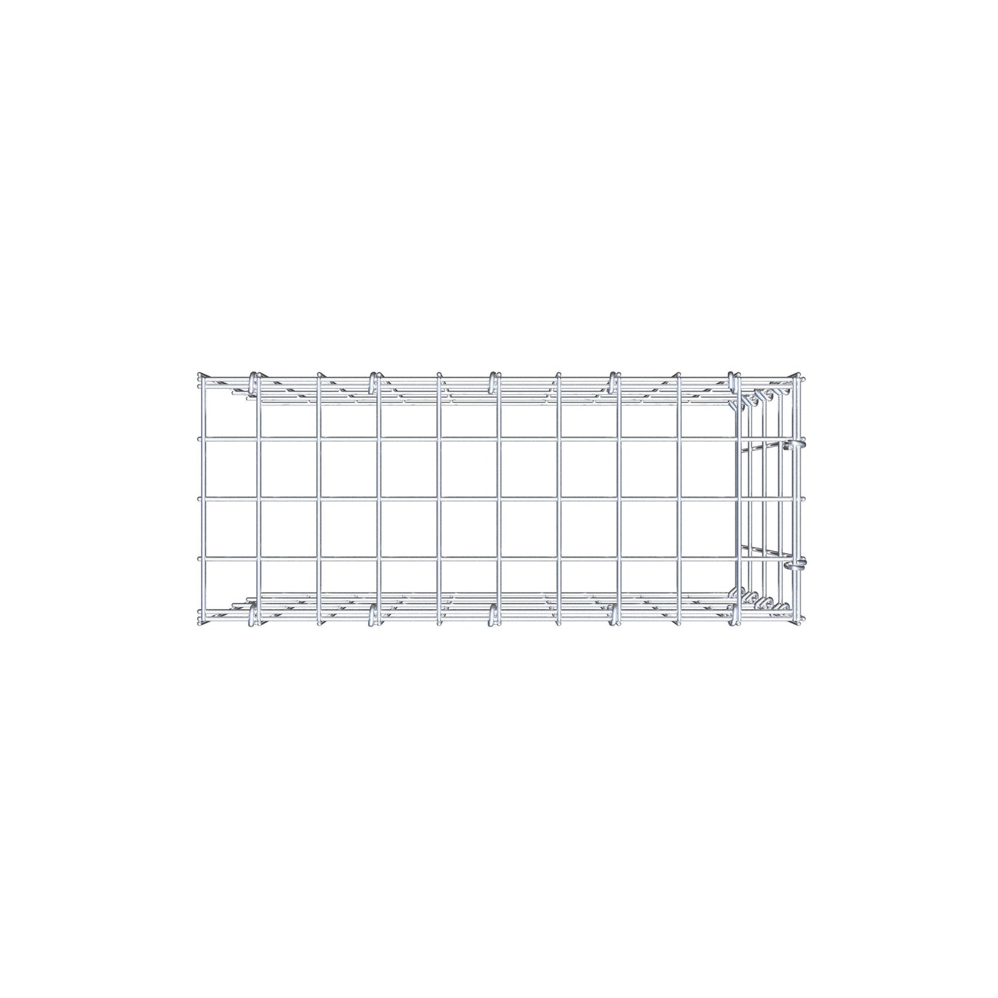 Gabião Tipo 4 50 cm x 40 cm x 20 cm (C x A x P), malhagem 5 cm x 10 cm, anel C