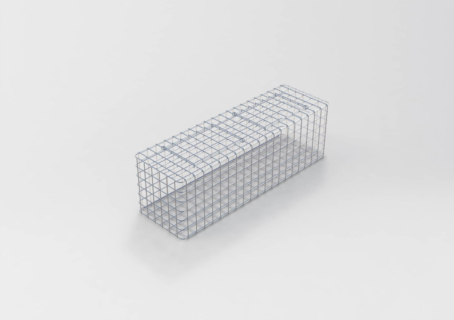 Gabion varmgalvaniseret 102 cm x 32 cm x 32 cm, maskestørrelse 5 cm x 5 cm, fuldsvejset