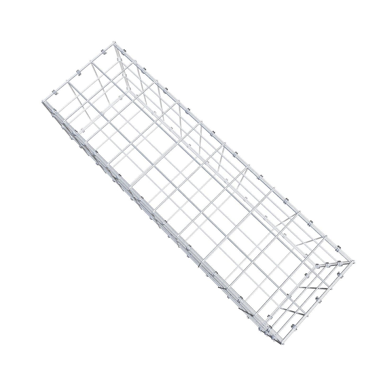 Gabião 100 cm x 30 cm x 30 cm (C x A x P), malhagem 10 x 10 cm, anel espiral
