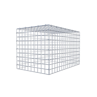 Mounted gabion type 3 80 cm x 50 cm x 50 cm (L x H x D), mesh size 5 cm x 5 cm, C-ring