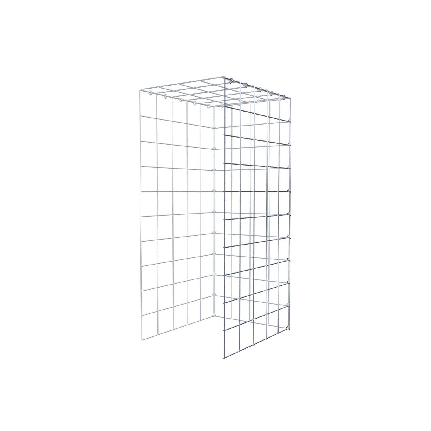 Gabião Tipo 4 100 cm x 50 cm x 40 cm (C x A x P), malhagem 10 cm x 10 cm, anel C