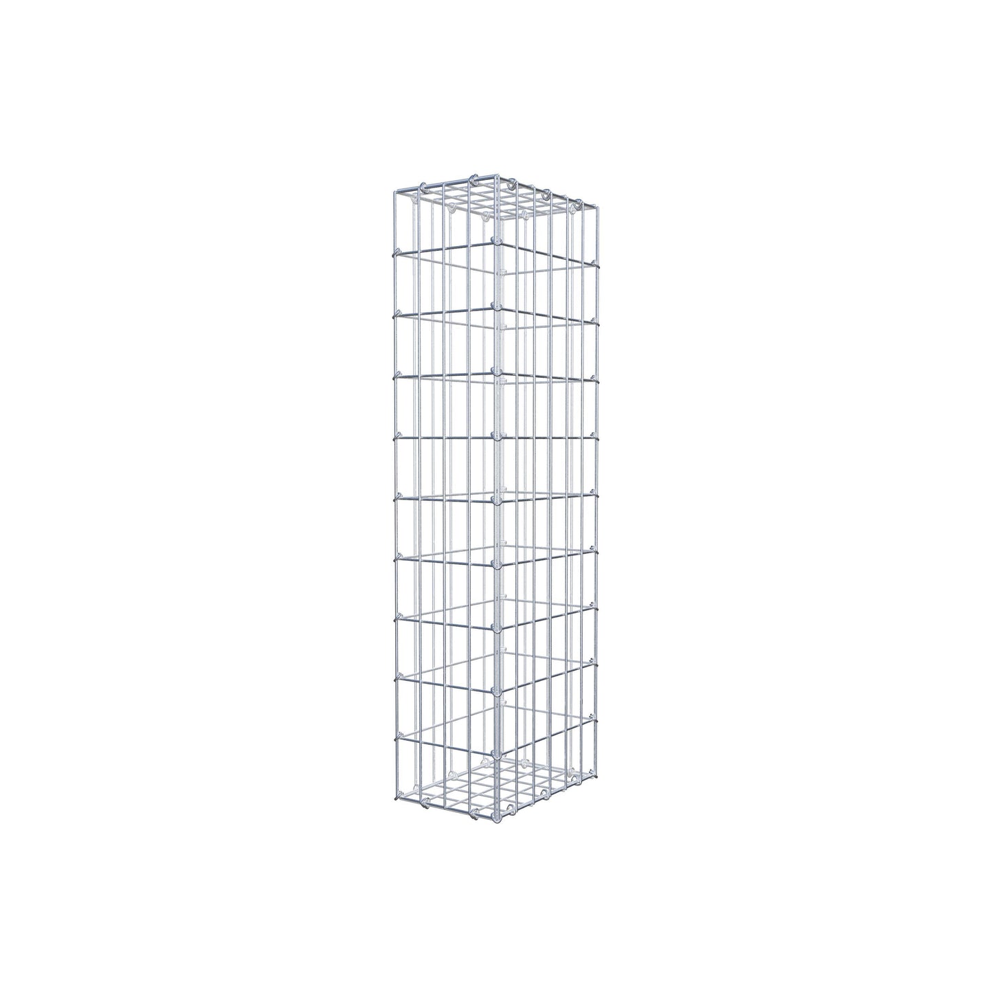 Gabião 100 cm x 30 cm x 20 cm (C x A x P), malhagem 5 cm x 10 cm, anel C