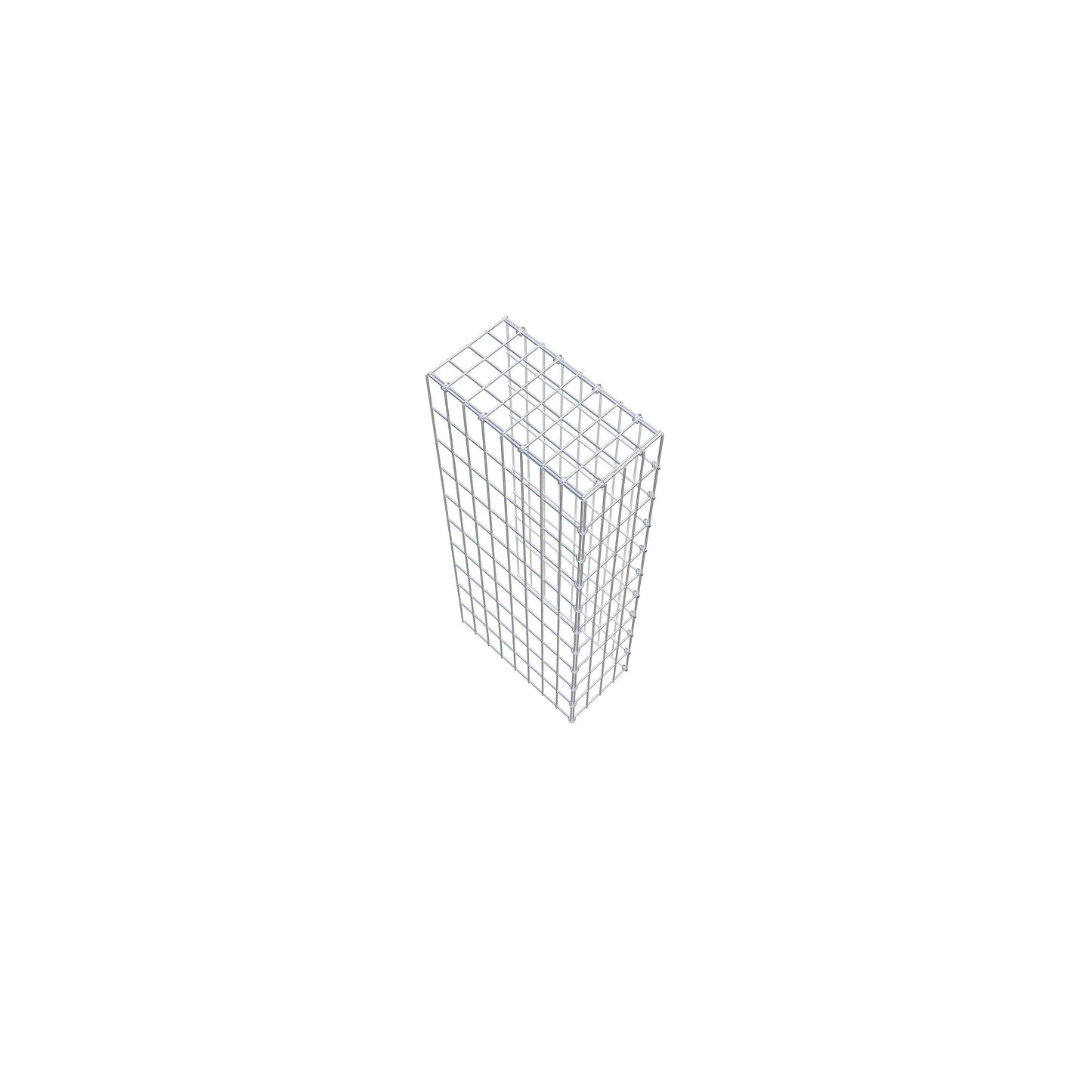 Gabião Tipo 4 100 cm x 40 cm x 20 cm (C x A x P), malhagem 5 cm x 10 cm, anel C