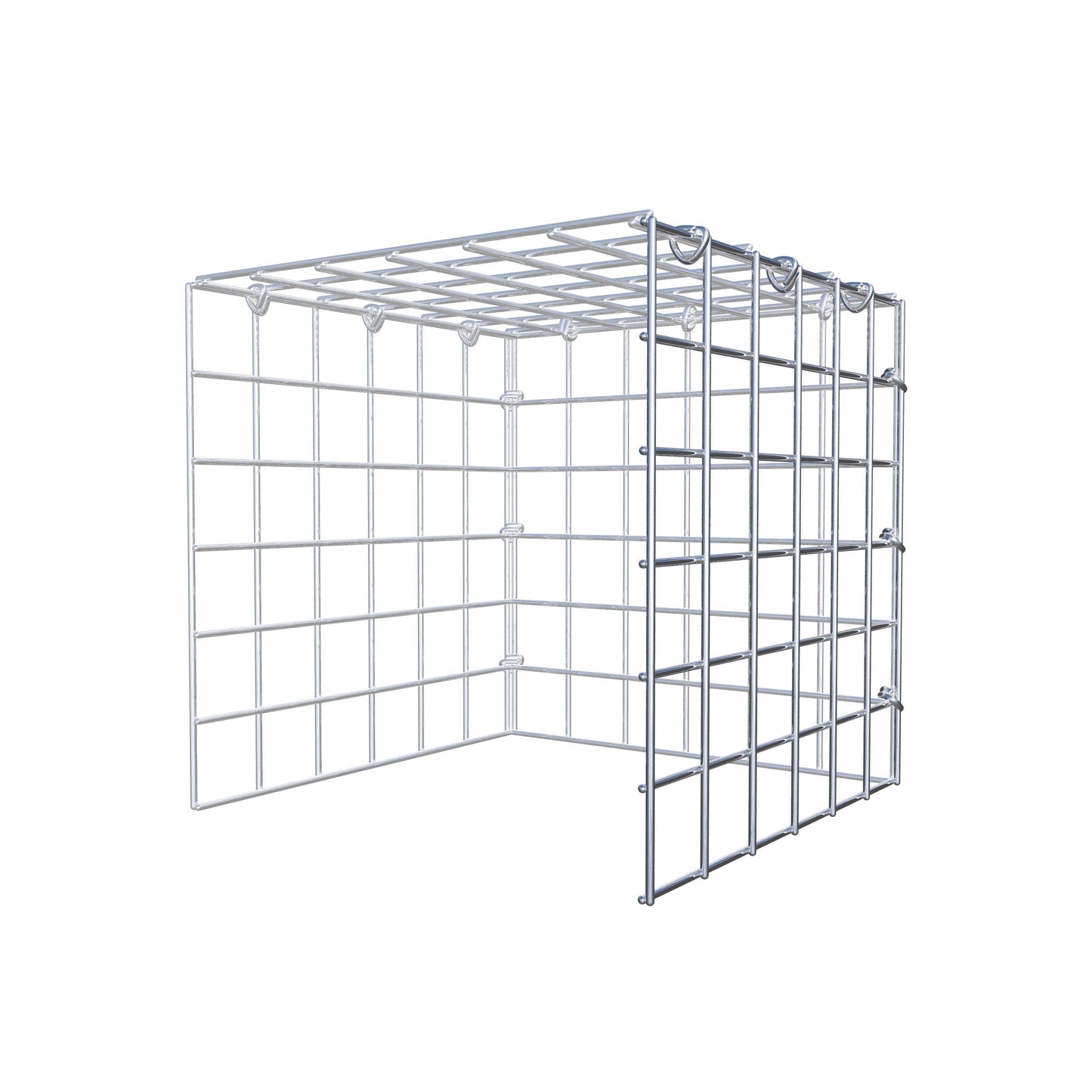 Gabião Tipo 4 30 cm x 30 cm x 30 cm (C x A x P), malhagem 5 cm x 5 cm, anel C