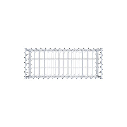 Gabion 80 cm x 40 cm x 30 cm (L x H x P), mailles 5 cm x 10 cm, spirale
