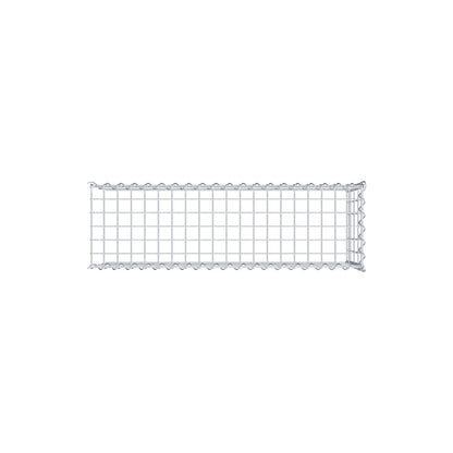 Opvokset gabion type 4 100 cm x 40 cm x 30 cm (L x H x D), maskestørrelse 5 cm x 10 cm, spiral