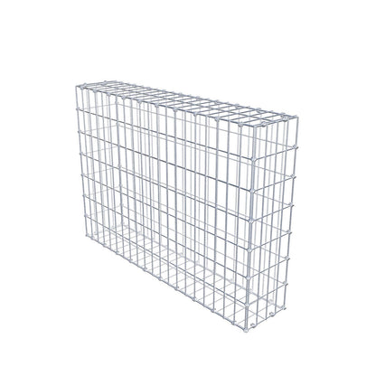Gabião 100 cm x 70 cm x 20 cm (C x A x P), malhagem 5 x 10 cm, anel espiral