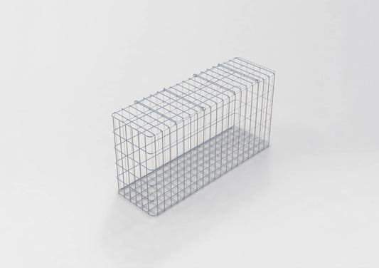 Gavión galvanizado en caliente 102 cm x 52 cm x 32 cm, malla 5 cm x 10 cm, totalmente soldado