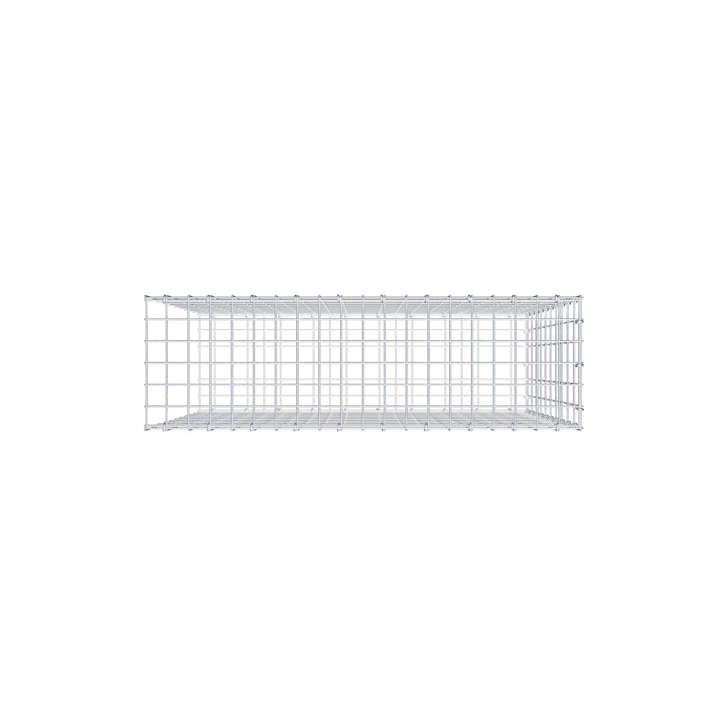 Anbaugabione Typ 2 100 cm x 100 cm x 30 cm, Maschenweite 5 cm x 10 cm, C-Ring