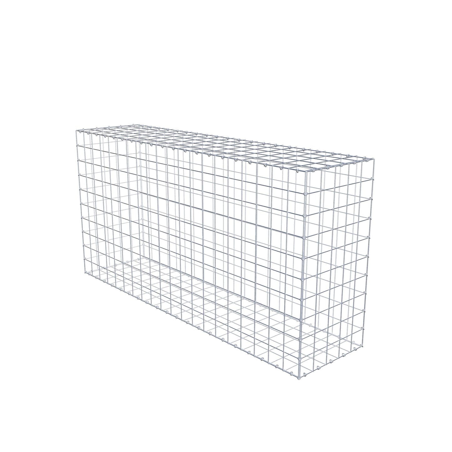 Gavión 200 cm x 100 cm x 50 cm (L x A x P), malla 10 cm x 10 cm, anillo en C
