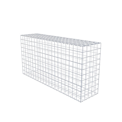 Gavión 200 cm x 100 cm x 50 cm (L x A x P), malla 10 cm x 10 cm, anillo en C