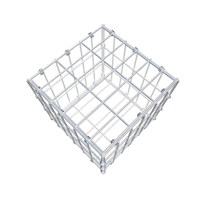 Gabião 30 cm x 30 cm x 30 cm (C x A x P), malhagem 5 x 10 cm, anel espiral