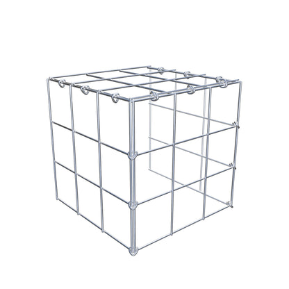 Gabião Tipo 4 30 cm x 30 cm x 30 cm (C x A x P), malhagem 10 cm x 10 cm, anel C