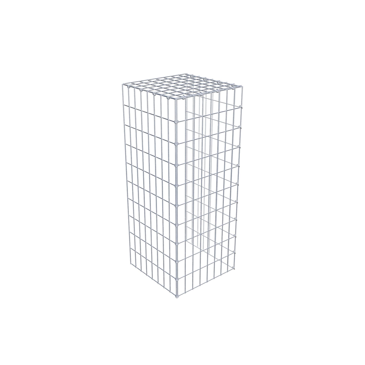 Gabião tipo 4 100 cm x 40 cm x 40 cm (C x A x P), malhagem 5 cm x 10 cm, anel C