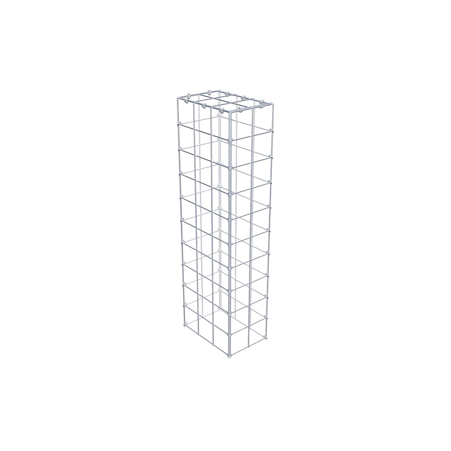 Gabião Tipo 3 100 cm x 30 cm x 20 cm (C x A x P), malhagem 10 cm x 10 cm, anel C