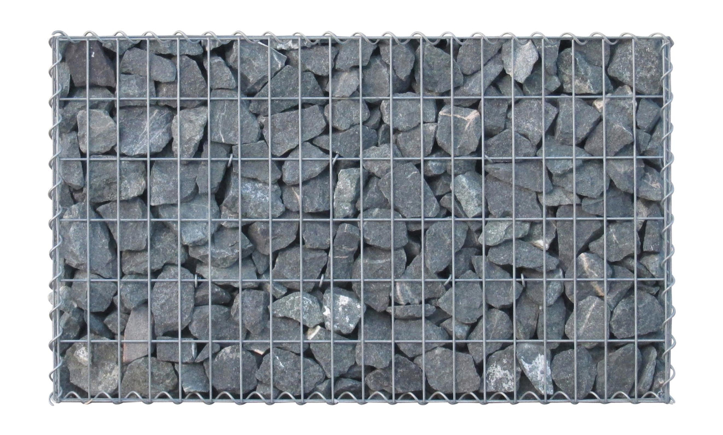 Gabião 100 cm x 60 cm x 30 cm (C x A x P), malhagem 5 cm x 10 cm, espiral