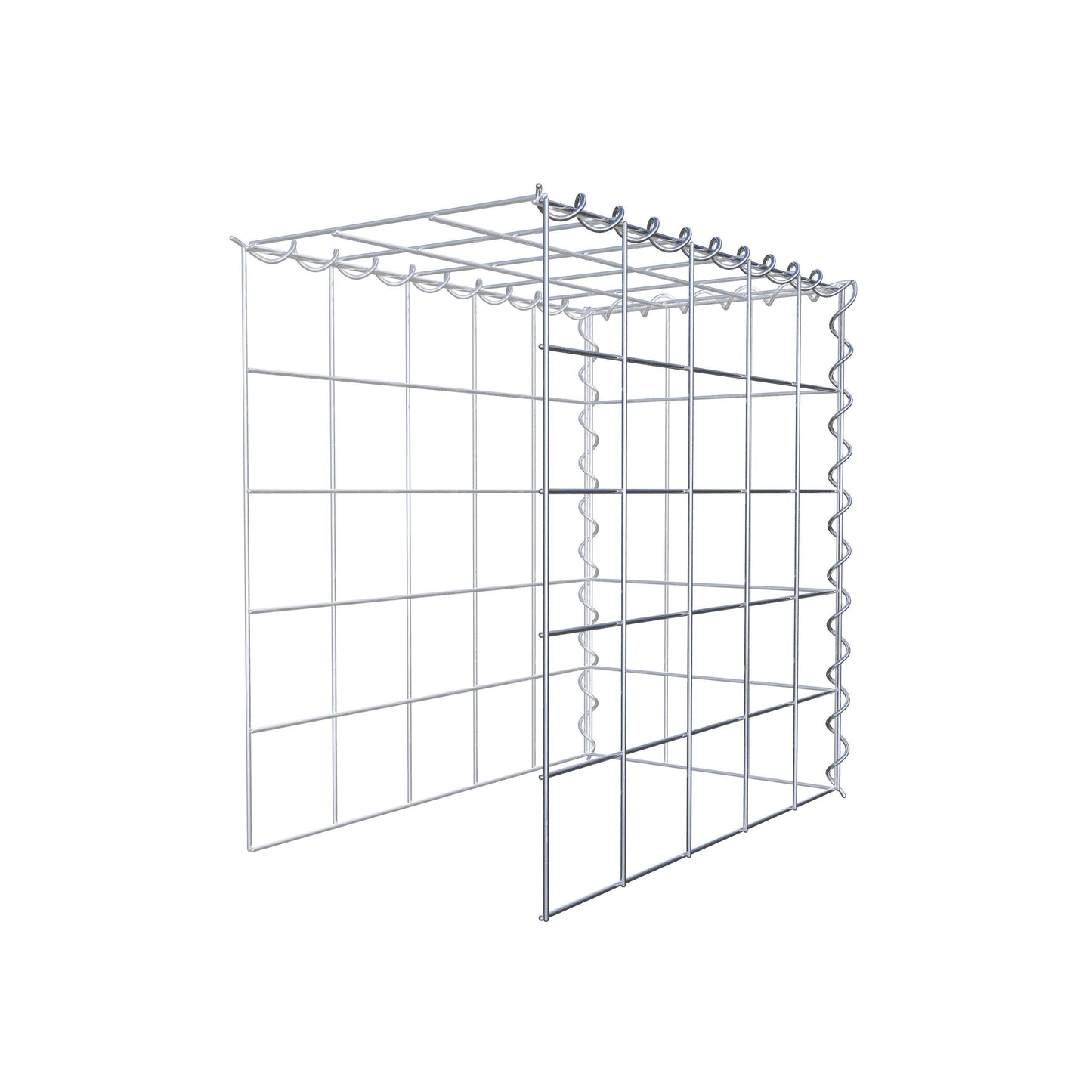 Anbaugabione Typ 4 50 cm x 50 cm x 30 cm (L x H x T), Maschenweite 10 cm x 10 cm, Spirale