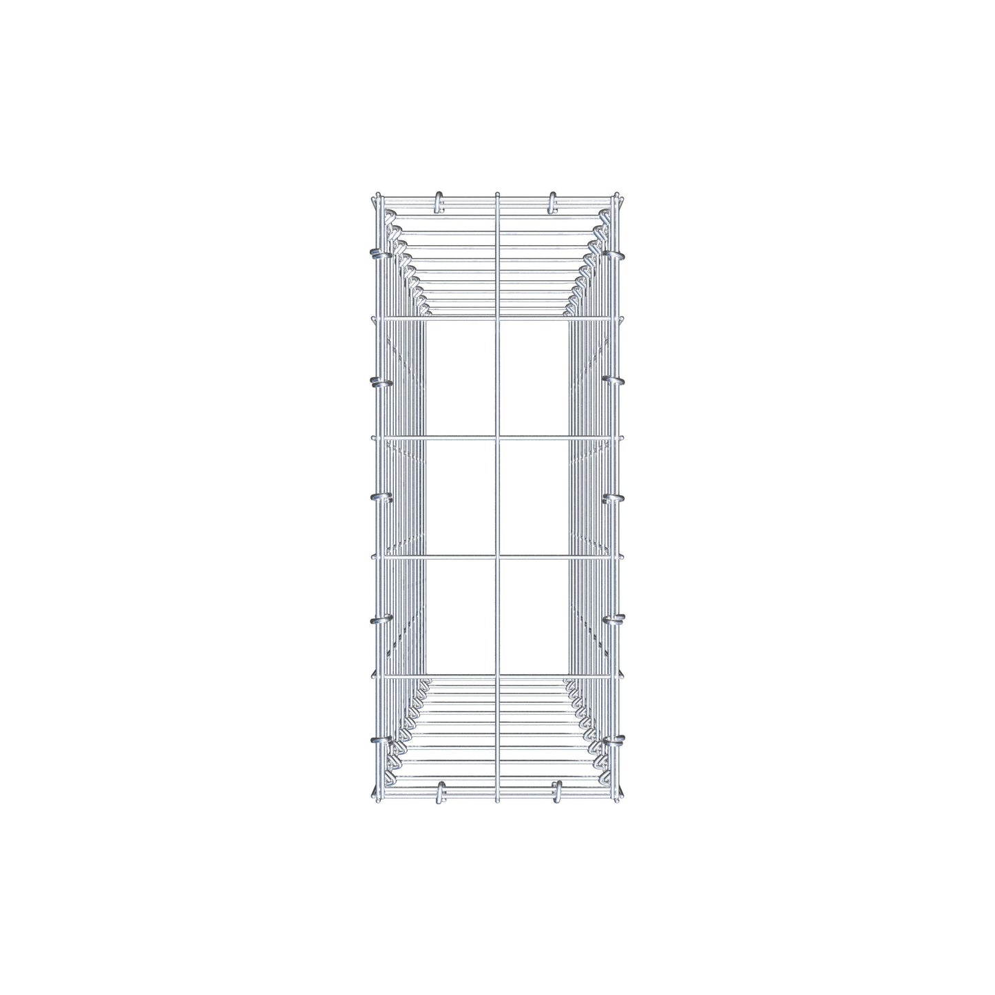 Gabbione aggiuntivo di tipo 3 100 cm x 20 cm x 50 cm (L x A x P), maglia 10 cm x 10 cm, anello a C