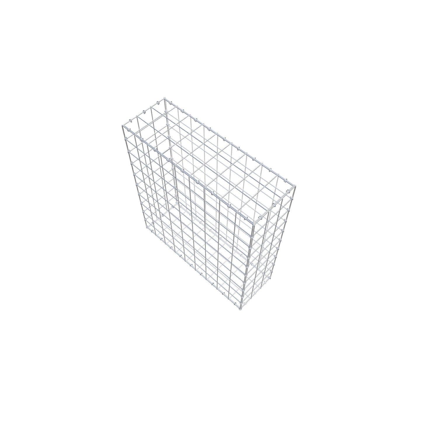 Gabião 100 cm x 90 cm x 30 cm (C x A x P), malhagem 10 cm x 10 cm, anel C