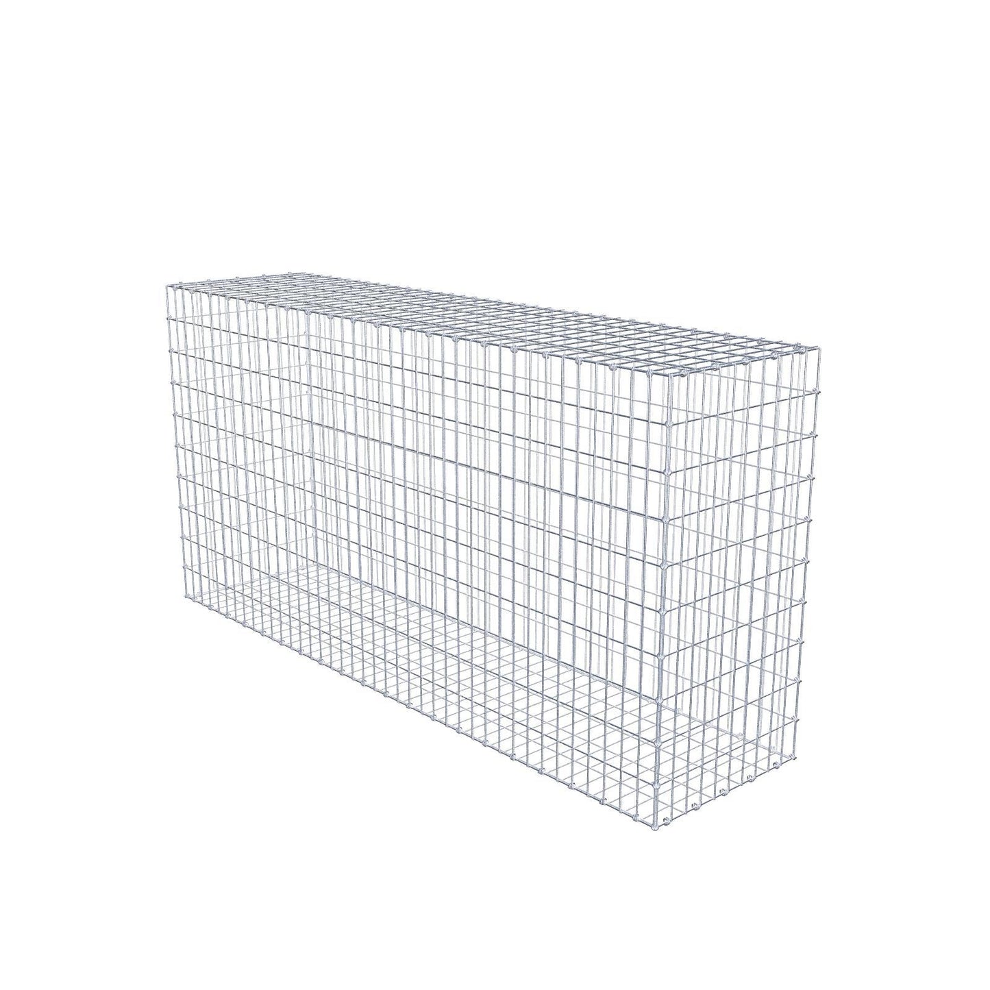 Gabião 200 cm x 100 cm x 50 cm (C x A x P), malhagem 5 x 10 cm, anel espiral