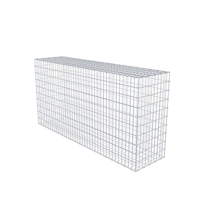 Gabião 200 cm x 100 cm x 50 cm (C x A x P), malhagem 5 x 10 cm, anel espiral