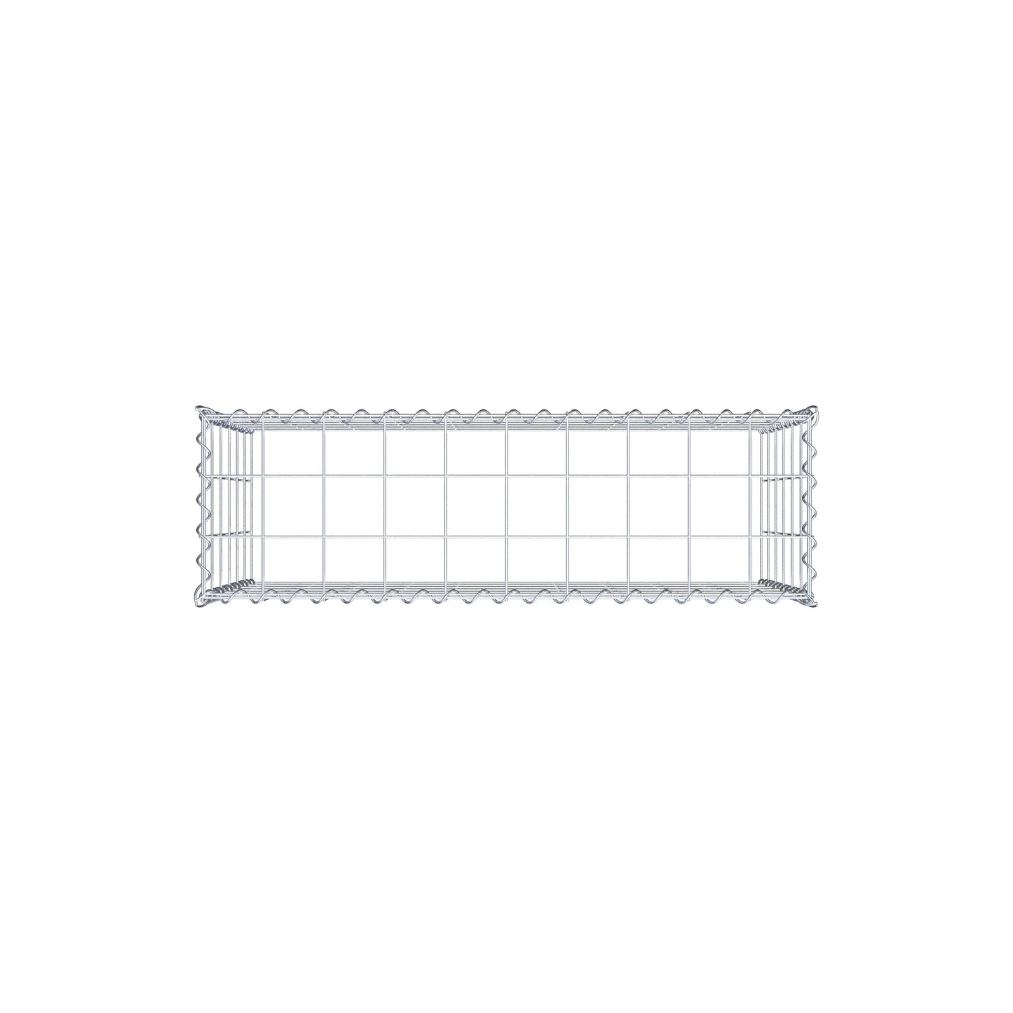 Påväxt gabion typ 3 100 cm x 60 cm x 30 cm (L x H x D), maskstorlek 10 cm x 10 cm, spiral