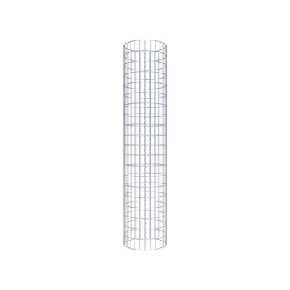 Colonna gabbionata rotonda di 42 cm di diametro, 200 cm di altezza, maglia 5 cm x 10 cm