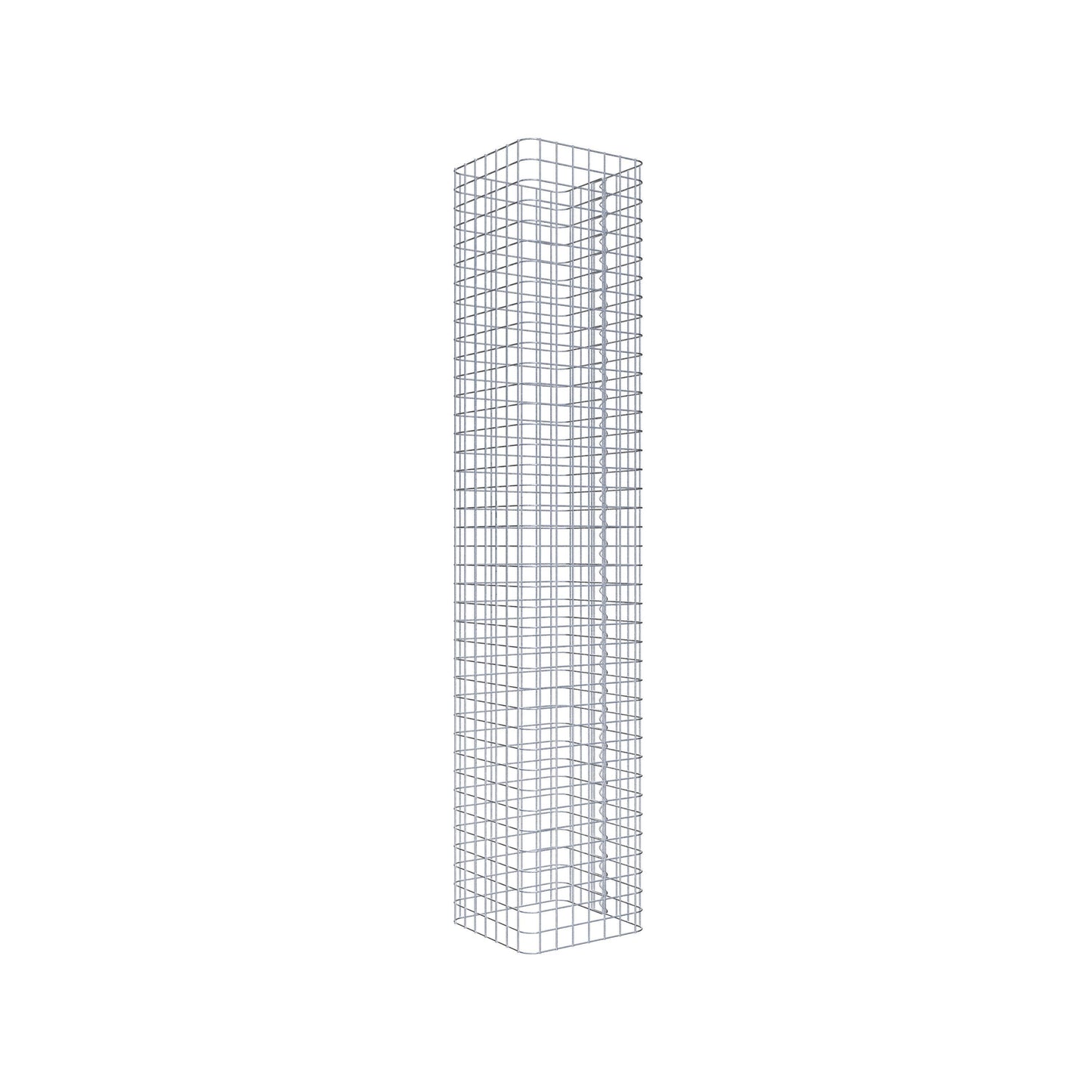 Colonna di gabbioni, angolare 37 cm x 37 cm, alta 200 cm, MW 5 cm x 5 cm