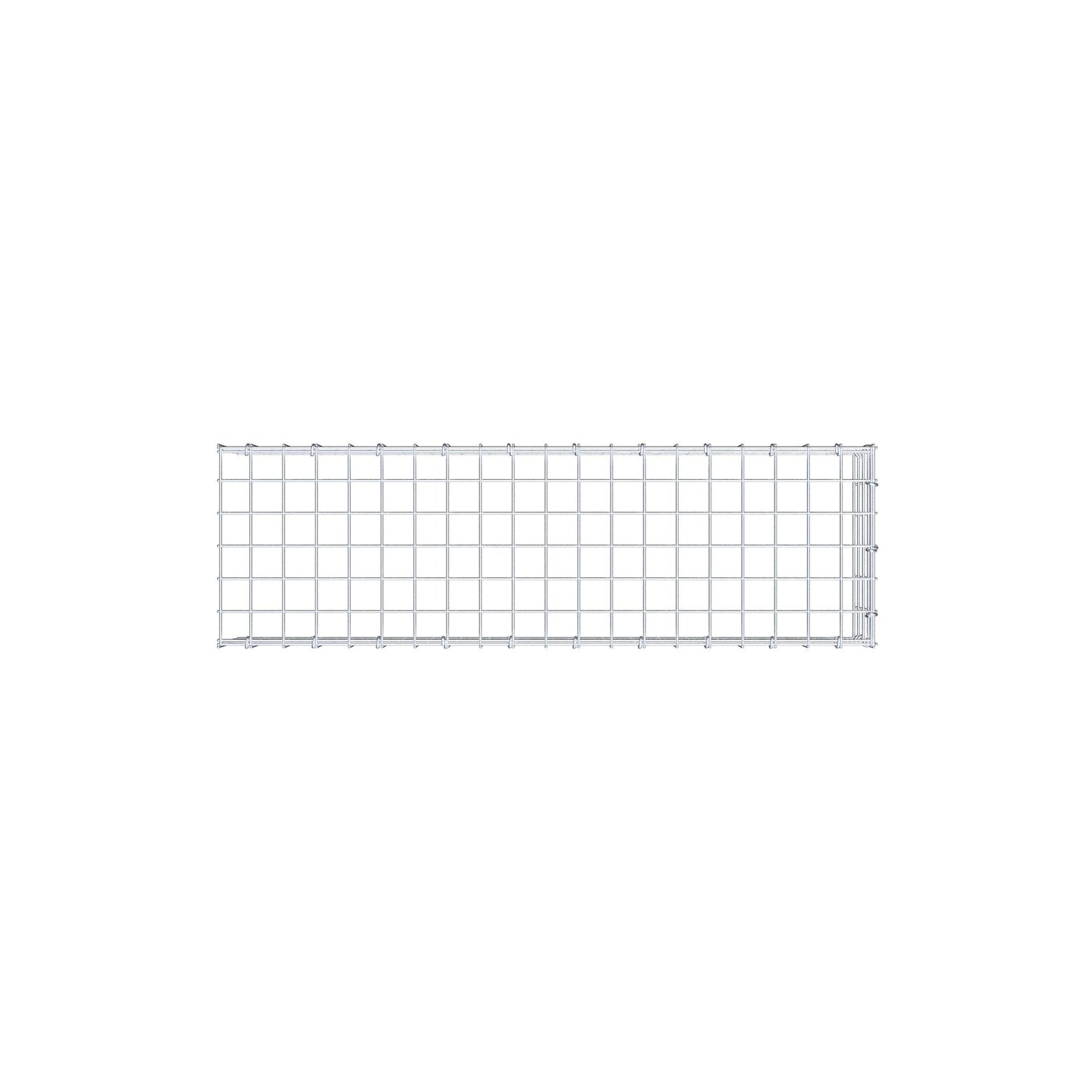 Gabião Tipo 4 100 cm x 20 cm x 30 cm (C x A x P), malhagem 5 cm x 5 cm, anel C