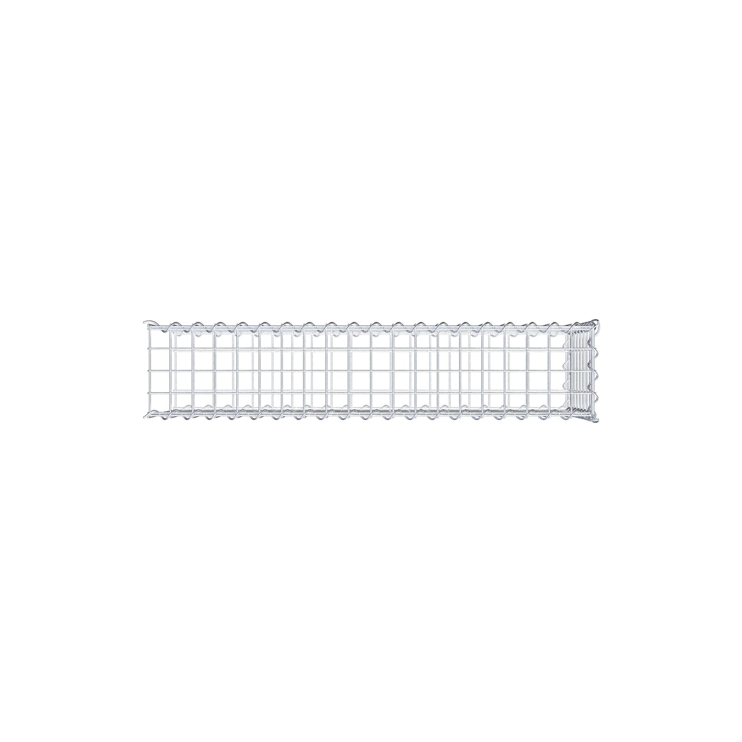 Anbaugabione Typ 2 100 cm x 40 cm x 20 cm (L x H x T), Maschenweite 5 cm x 5 cm, Spirale