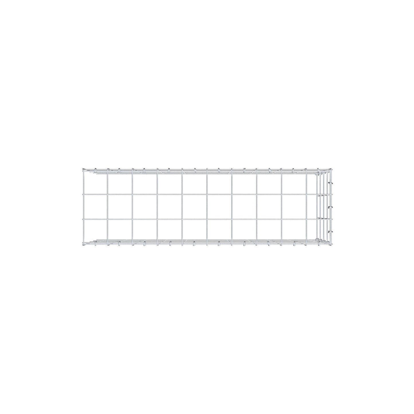Gabião Tipo 4 100 cm x 40 cm x 30 cm (C x A x P), malhagem 10 cm x 10 cm, anel C