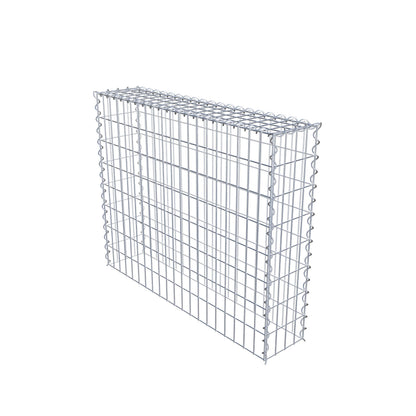 Gabião Tipo 3 100 cm x 80 cm x 20 cm (C x A x P), malhagem 5 cm x 10 cm, espiral