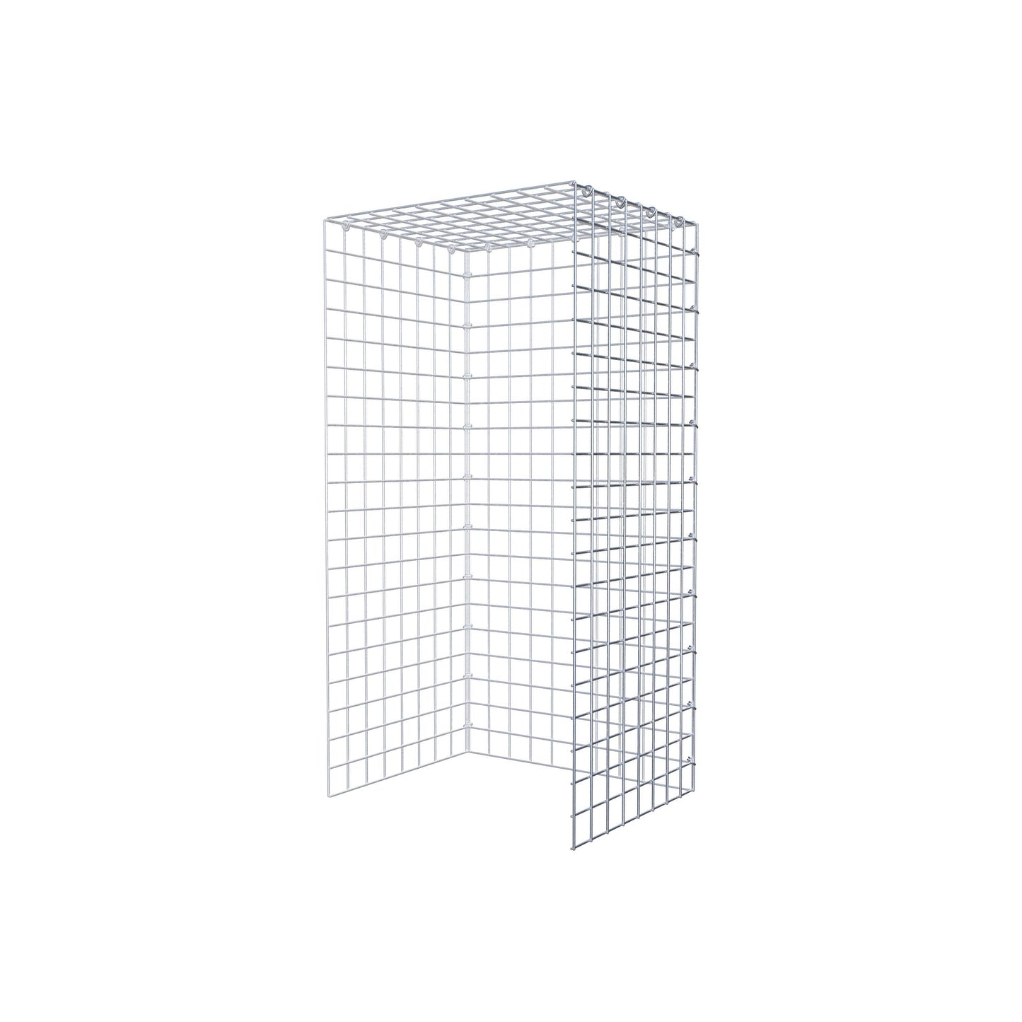 Gabião Tipo 4 100 cm x 40 cm x 50 cm (C x A x P), malhagem 5 cm x 5 cm, anel C