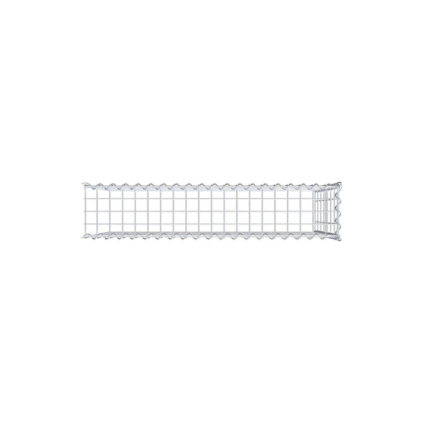 Gabião Tipo 4 100 cm x 70 cm x 20 cm (C x A x P), malhagem 5 cm x 10 cm, espiral