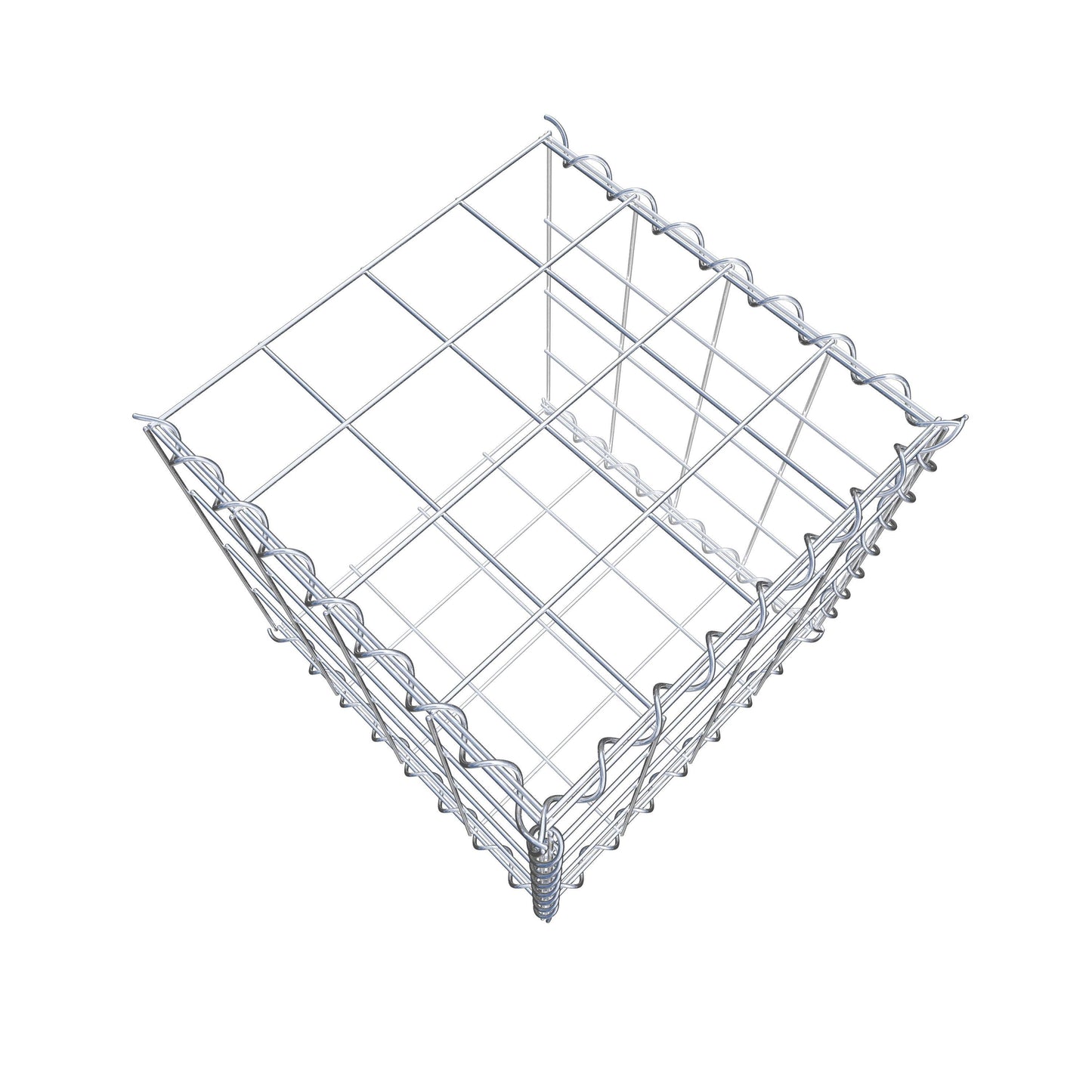 Gavión complementario tipo 2 40 cm x 40 cm x 40 cm (L x A x P), malla 10 cm x 10 cm, espiral
