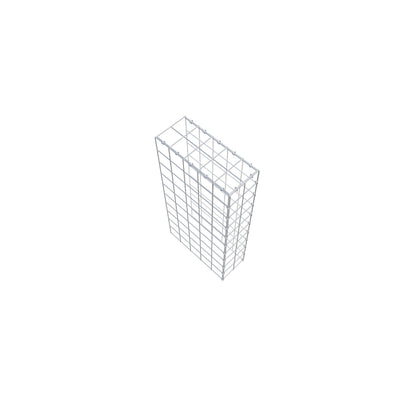 Gabião Tipo 4 100 cm x 50 cm x 20 cm (C x A x P), malhagem 10 cm x 10 cm, anel C