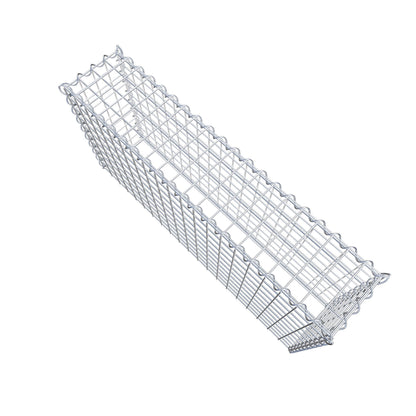 Gabbione aggiuntivo tipo 3 100 cm x 50 cm x 20 cm (L x H x P), dimensione maglia 5 cm x 5 cm, a spirale