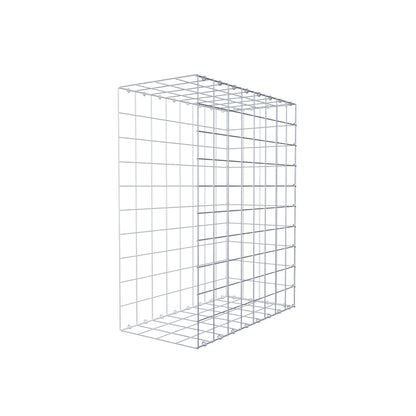 Monteret gabion type 2 100 cm x 80 cm x 40 cm (L x H x D), maskestørrelse 10 cm x 10 cm, C-ring