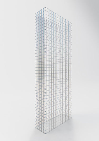 Clôture en gabion Longueur 77 cm, hauteur 180 cm, profondeur 27 cm, mailles 5 x 5 cm