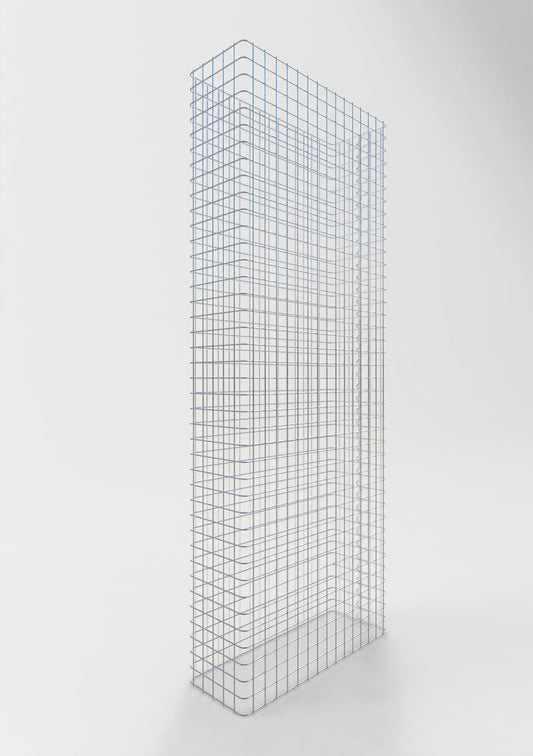 Clôture en gabion Longueur 77 cm, hauteur 180 cm, profondeur 27 cm, mailles 5 x 5 cm