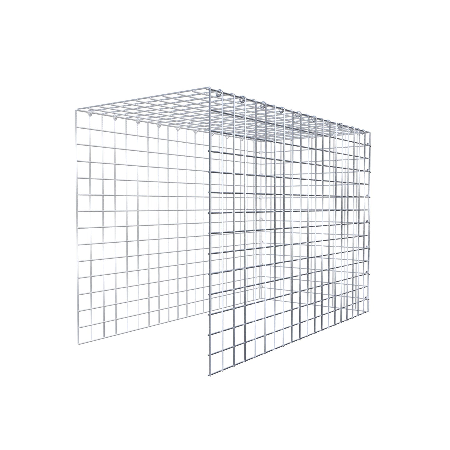 Gabião Tipo 4 100 cm x 70 cm x 50 cm (C x A x P), malhagem 5 cm x 5 cm, anel C