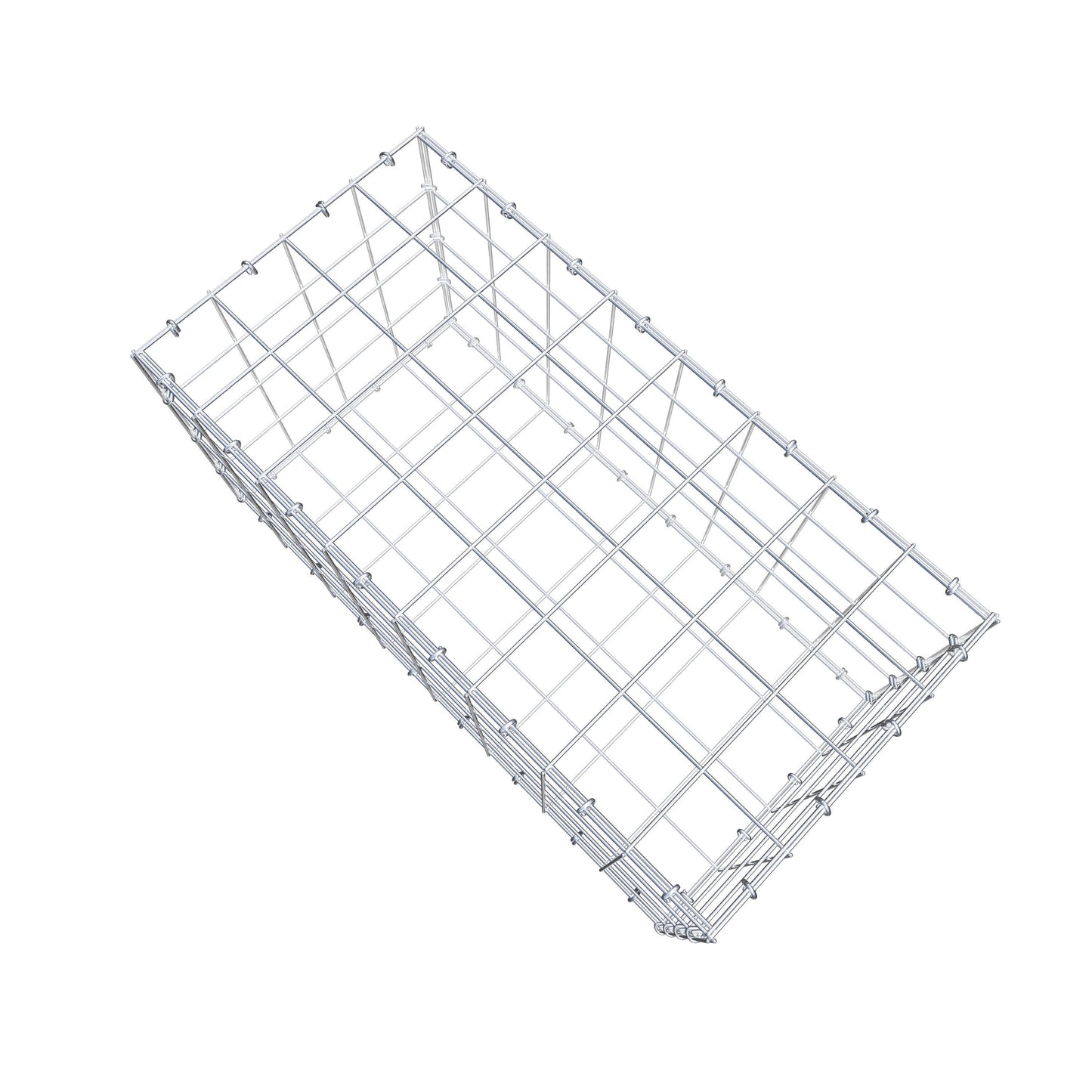 Gabião 80 cm x 40 cm x 40 cm (C x A x P), malhagem 10 cm x 10 cm, anel C